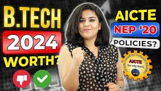 Is BTech Worth Doing in 2024BTech AICTE New Education Policy 2020 #BTech2024 #AICTE #NEP2020 #BTech