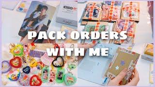 как упаковывать фотокарты kpop стафф и другие заказы  pack orders with me