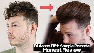 BluMaan Fifth Sample Styling Mask Pomade HONEST Review - Mens Slick Back Tutorial 2023