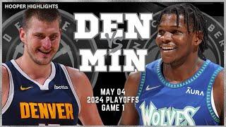 Denver Nuggets vs Minnesota Timberwolves Full Game 1 Highlights  May 4  2024 NBA Playoffs