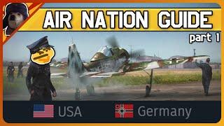 Air Nations in War Thunder EXPLAINED Part 1 - USA & Germany  War Thunder Plane Countries Guide