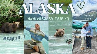 ALASKA VLOG anniversary trip saw bears hiked to see a glacier & more