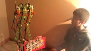 Knex steel scorpion roller coaster