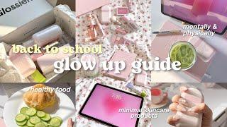 Pinterest girl back to school glow up guide🩰how to prepare yourself before school starts 