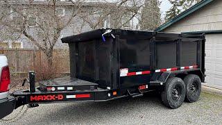 Maxx-D - DJX - 7x12 Dump Trailer - 14K GVWR - 4 sides