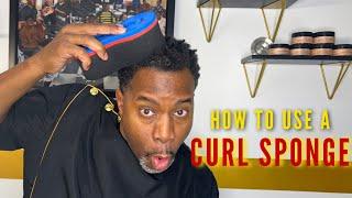 HOW TO PROPERLY USE A CURL SPONGE  Secret Tip To Achieve Curls  Barber Luther King