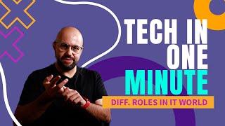Tech in One Minute Different Roles in IT World