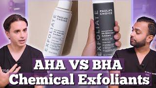 AHA vs BHA  The Best Skin Exfoliants Water-based vs Oil-based  Dr. Somji & Dr. Solomon Explain