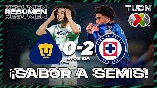 Resumen y goles  Pumas 0-2 Cruz Azul  CL2024 - Liga Mx - 4tos IDA  TUDN