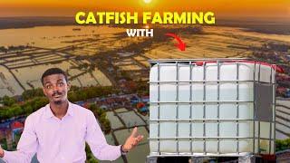 100 Catfishes Farm Setup Tutorial  - Backyard square tank farming