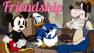 Friendship song with Mickey Mouse Donald Duck and Goofy