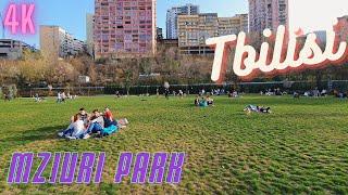 【4K】Weekend In Tbilisi  Mziuri Park  Walking in Georgia