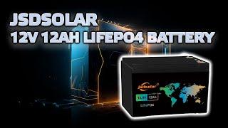 LiFePo4 battery jsdsolar 12V 12Ah - review capacity test work with APC 650 UPS