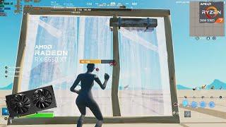 RX 6650 XT + ryzen 7 5800X - Fortnite creative fps test