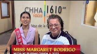 Miss Margaret Rodrigo Mutya ng Pilipinas Canada  Interview by Kuya Roman CHHA1610.ca