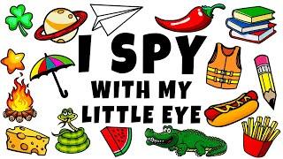 I Spy with my little eye... Listen to the letter and find the object. Word Game for Kids
