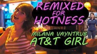 Milana Vayntrub The AT&T girl dancing in tank top - Remixed for Hotness