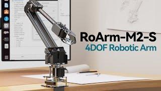 Waveshare RoArm-M2-S Desktop Robotic Arm Kit High-torque Serial Bus Servo Based On ESP32 4-DOF