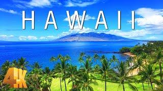 FLYING OVER HAWAII 4K UHD - Soothing Music Along With Scenic Relaxation Film To Calm Your Mind