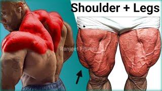 Shoulder + Legs workout  bigger shoulder and legs workout