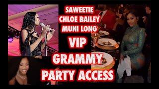 SAWEETIE CHLOE BAILEY GRAMMY EVENT