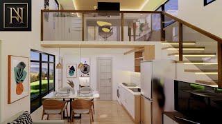 Modern & Cozy Loft Type Tiny House Design Idea 5x7 Meters Only