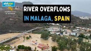 Rescue operations after rivers overflow in Spains Malaga and Valencia regions