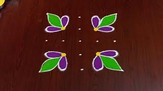 5×5dots easy rangolidaily mugguluthipkyanchifestival rangolitraditional rangoli#Rang kaa Rangoli