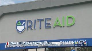 Empty shelves at Bakersfield Rite Aid locations