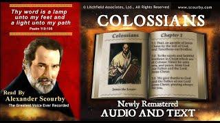 51  Book of Colossians  Read by Alexander Scourby  AUDIO & TEXT  Free on YouTube  GOD IS LOVE