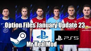 PES 2021   OPTION FILE JAN UPDATE 2023   PS4 PS5 PC Easy  Download and Installation 