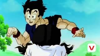 Videl and Gotens flying lesson with Gohan..