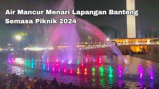 Air Mancur Menari Lapangan Banteng Jakarta. Hiburan Gratis Semasa Piknik 2024 #dancingfountain