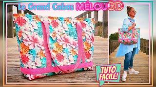  TUTO #DIY FACILE  Coudre pas-à-pas Le Grand Sac Cabas Zippé #ByMélou 