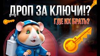 ДРОП РАЗДАДУТ ЗА КЛЮЧИ?  КОГДА ДРОП В HAMSTER KOMBAT?  ГДЕ БРАТЬ КЛЮЧИ КАЖДЫЙ ДЕНЬ?  WHITELIST