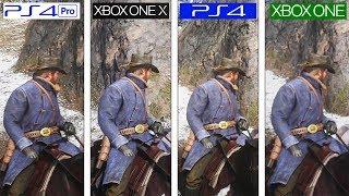 Red Dead Redemption II  PS4 vs PS4 Pro vs ONE vs ONE X  4K Graphics Comparison