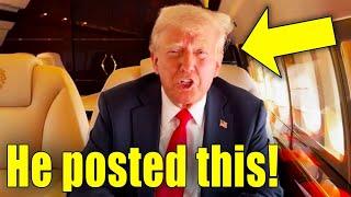 BREAKING Trump Posts THIS VIDEO After EMERGENCY PLANE LANDING