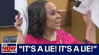 Fani Willis hearing Its a lie Its a lie Willis explodes at Trump attorney  LiveNOW from FOX