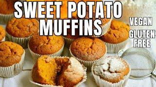 SWEET POTATO MUFFINS  EASY RECIPE GLUTEN FREE