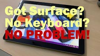 How To Use The Microsoft Surface Pro or Go WITHOUT The Keyboard
