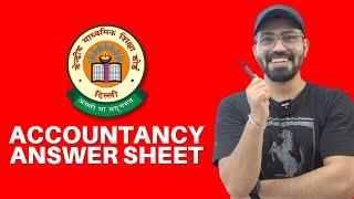 How To Write in ACCOUNTS Answer Sheet I Term 2 I Class 12 I Commercebaba