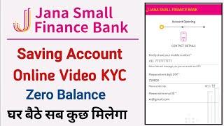 jana small finance bank zero balance account opening online  jana bank online account opening 2023