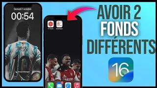 Avoir deux fonds décran différents sur iOS 16