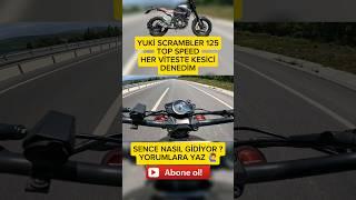 YUKİ SCRAMBLER 125 TOP SPEED HER VİTESTE KESİCİ DENEDİM.. GPS İLE ÖLÇTÜM SENCE NASIL GİDİYOR ?