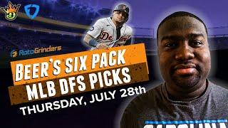 DRAFTKINGS & FANDUEL MLB PICKS TODAY 7-28-22 DFS 6 PACK