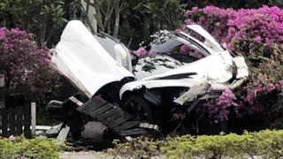 McLaren 720S crashes in Singapore