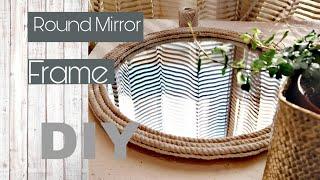 DIY - Round Mirror Frame  Natural Cotton Cord Rope  Wall Hanging  Being Me