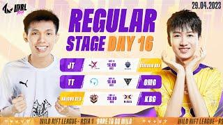 EN JT vs BRU  TT vs OMG  CES vs KBG - REGULAR STAGE DAY 16 WRL ASIA 2023 BO3