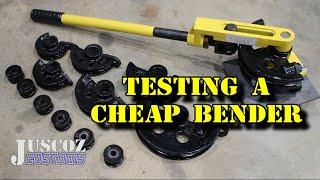 Testing a cheap bender that does not suck