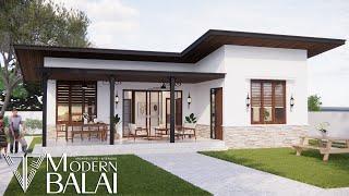 Simple and Elegant Modern Bungalow House Design  2-Bedroom